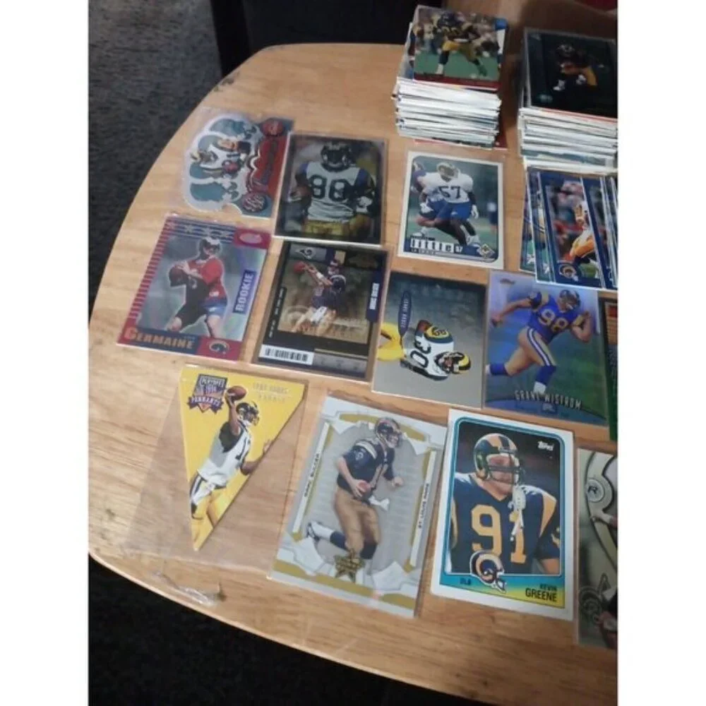 LA St Louis Rams Football 200 Card Lot Rookies Veterans Inserts Parallels